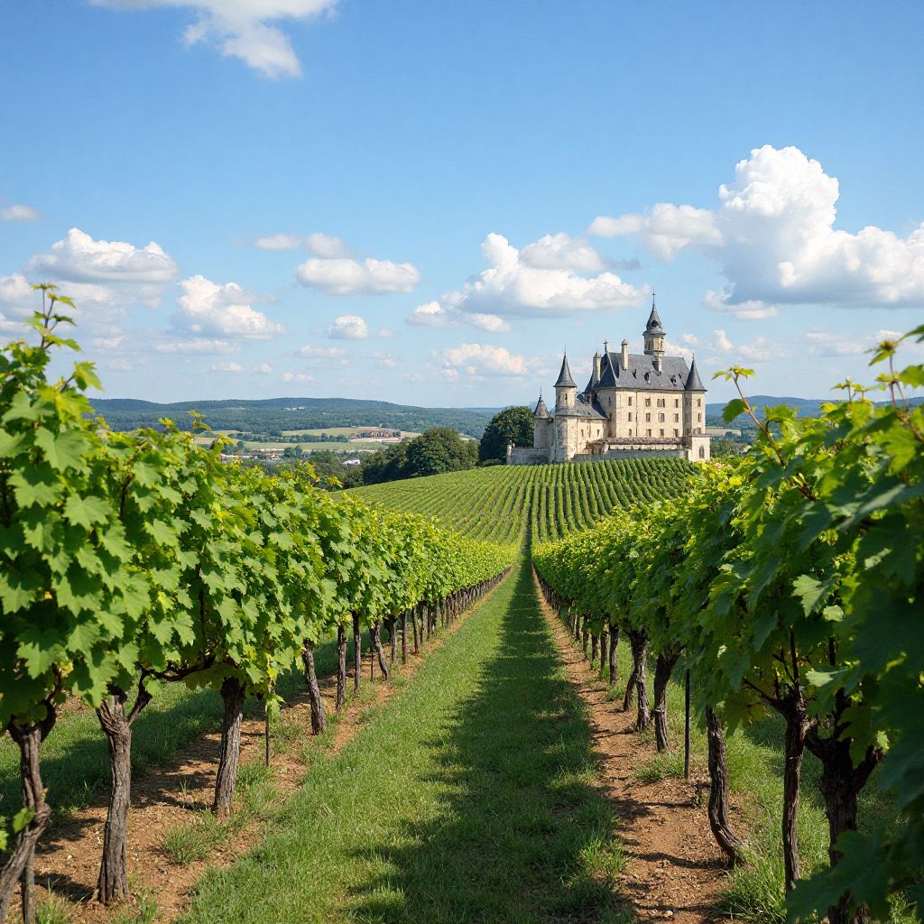Paysage de vignoble français